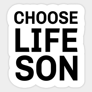 Rush - Choose Lifeson - Wham Style - Black Text Sticker